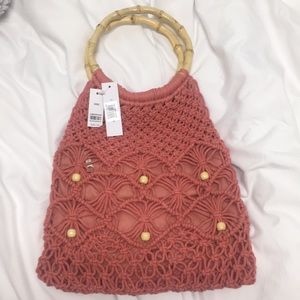 New Topshop crochet handbag